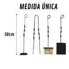 Kit Acessórios De Limpeza Para Lareira Churrasqueira