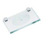 Kit Acessórios de Parede 5 peças em Metal e Vidro Incolor Colorati VB Cristais