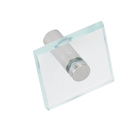 Kit Acessórios de Parede 5 peças em Metal e Vidro Incolor Colorati VB Cristais