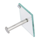 Kit Acessórios de Parede 5 peças em Metal e Vidro Incolor Colorati VB Cristais