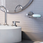 Kit Acessórios de Parede 5 Peças em Metal Cromado Hope Docol