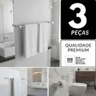 Kit Acessórios Duplo De Banheiro Metal Alto Brilho 2040OR Ori