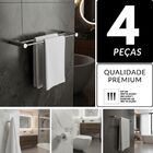 Kit Acessórios Duplo Para Banheiro Metal Escovado 2060OR Orion