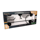 Kit Acessórios P/banheiro 5pçs Elegance Parede Preto Estrela