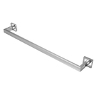 Kit Acessórios P/banheiro Metal Cromado Quadrado 04 Peças