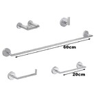 Kit Acessórios Para Banheiro 05 Peças Disco Cromado Deca