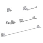 Kit Acessórios Para Banheiro 05 Peças Polo Cromado Deca