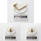 Kit Acessórios Para Banheiro 3 Peças Dourado Brilhante