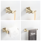 Kit Acessórios Para Banheiro 4 Peças Bronze Antigo