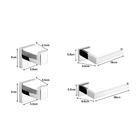 Kit Acessórios Para Banheiro 4 Peças Elegantes Aço Inoxidável