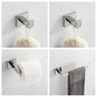 Kit Acessórios Para Banheiro 4 Peças Elegantes Aço Inoxidável