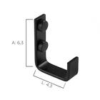 Kit Acessórios Para Banheiro 4 Peças Preto Fosco Ducon