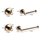 Kit Acessórios Para Banheiro 4 Peças Rose Brilhante