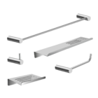 Kit Acessórios Para Banheiro 5 Peças Metal Escovado 2101OR Or