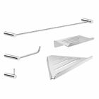 Kit Acessórios Para Banheiro 5 Peças Metal Escovado 2102OR Or