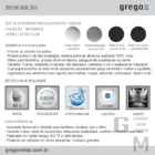 Kit Acessórios Para Banheiro (2 Kits) 10 Peças Slim 525ls2