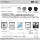 Kit Acessórios Para Banheiro (2 Kits) 6 Peças Slim 526ls2