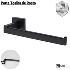 Kit Acessórios Para Banheiro Aço Inox 3 Peças Luxo Black