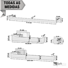 Kit Acessórios Para Banheiro Aço Inox 4 Peças - Cromado
