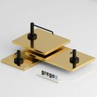 Kit Acessórios para Banheiro Athenas Inox e Metal Preto Fosco