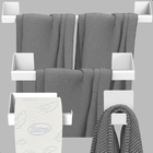 Kit Acessórios Para Banheiro Branco 4 Peças Master Slim Df