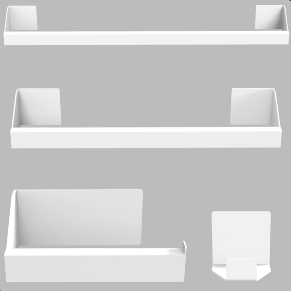 Kit Acessórios Para Banheiro Branco 4 Peças Master Slim Df