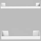 Kit Acessórios Para Banheiro Branco 4 Peças Master Slim Df