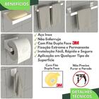 Kit Acessórios Para Banheiro Branco 5 Peças Master Slim Df