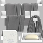 Kit Acessórios Para Banheiro Branco 5 Peças Master Slim Df