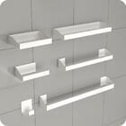 Kit Acessórios Para Banheiro Branco 6 Peças Master Slim Df