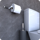 Kit Acessórios Para Banheiro Branco E Cromo Empire 5 Peças