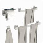 Kit Acessórios Para Banheiro Com Adesivo 4 Peças Branco Elg