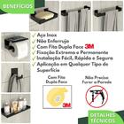 Kit Acessórios Para Banheiro Com Adesivo 6 Peças Preto Elg