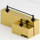 Kit Acessórios Para Banheiro Com Porta Toalhas Preto Fosco