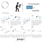 Kit Acessórios Para Banheiro Com Porta Toalhas Preto Fosco