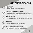 Kit Acessórios Para Banheiro com Prateleira Preto Troia