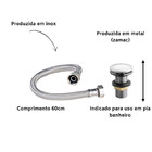 Kit Acessórios Para Banheiro Completo Torneira Metal Bica Alt