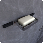 Kit Acessórios Para Banheiro Cromado E Preto Empire 6 Peças