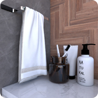 Kit Acessórios Para Banheiro Cromado E Preto Empire 6 Peças