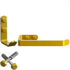 Kit Acessórios Para Banheiro Dourado 4 Peças Plus