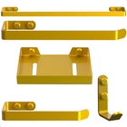 Kit Acessórios Para Banheiro Dourado 5 Peças Plus