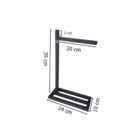 Kit Acessórios Para Banheiro Estilo Industrial Preto