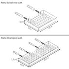 Kit Acessórios Para Banheiro Inox e Cromado 6 Peças MAX
