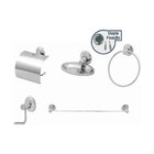 Kit Acessorios Para Banheiro Junior Cromado Cromado