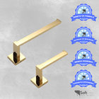 Kit Acessórios Para Banheiro Lavabo Duas Peças Gold Dourado