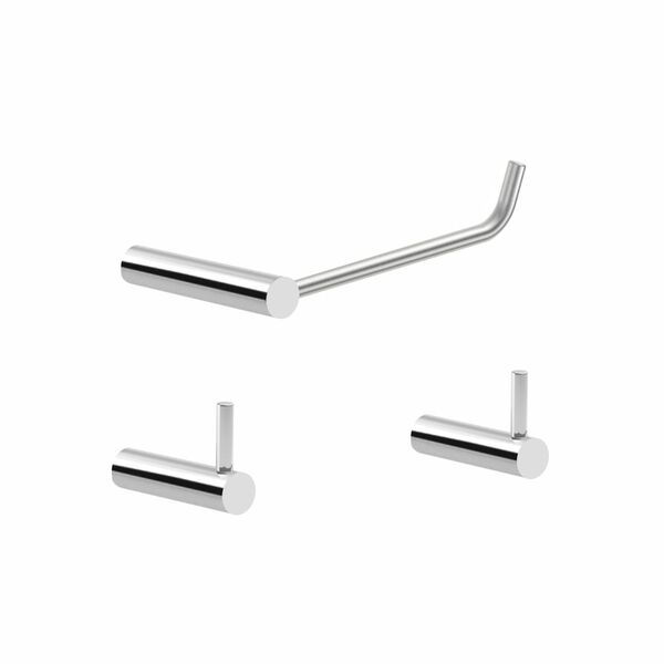 Kit Acessórios Para Banheiro Lavabo Metal Escovado 2010OR Ori