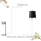 Kit Acessórios Para Banheiro Lixeira E Suporte Porta Papel Hi