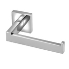 Kit Acessórios Para Banheiro Metal Cromado Quadrado 3 Peças