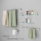 Kit Acessórios para Banheiro Orion Prata Alto Brilho Grego Me