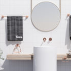 Kit Acessórios Para Banheiro Parede Rose 4pçs Luxo Premium